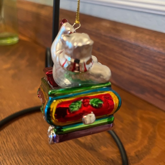 Coca Cola Holiday Bear on Train Ornament - Picture 5 of 5